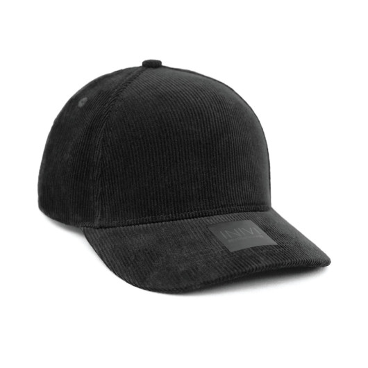 Promotional INIVI Corduroy Cotton Caps Black